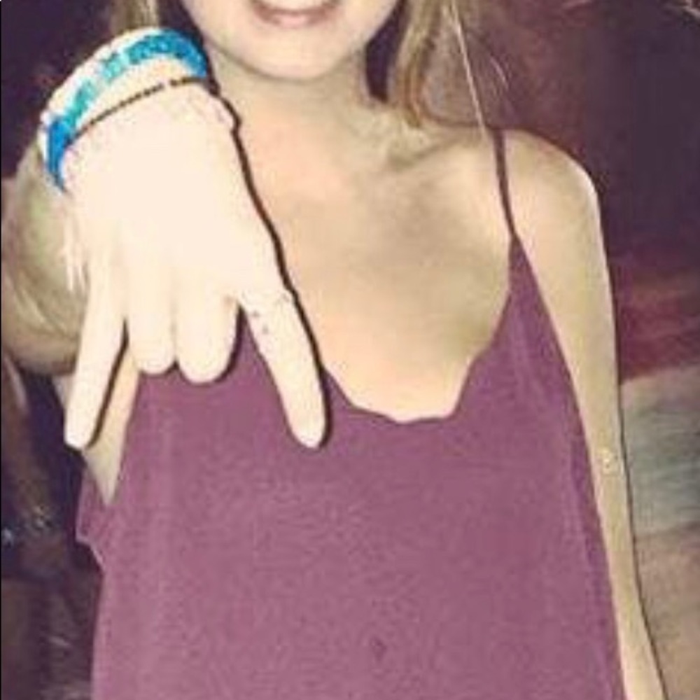 Maroon Scallop Tank